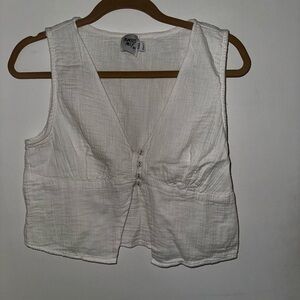 Princess Polly White Sleeveless Blouse